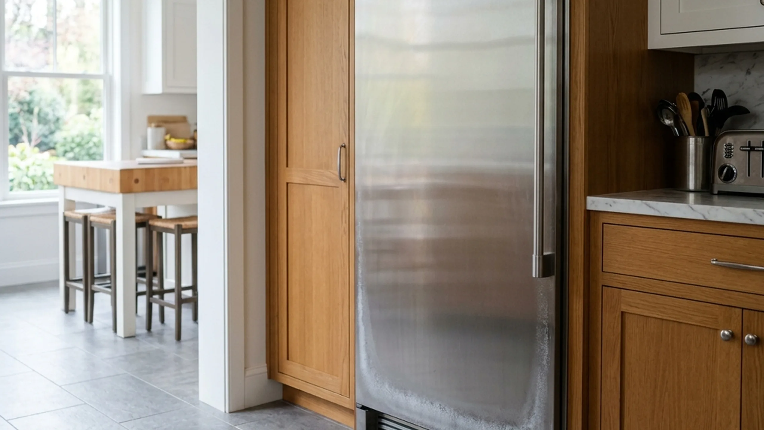 Sub-Zero freezer repair with the evaporator cover removed